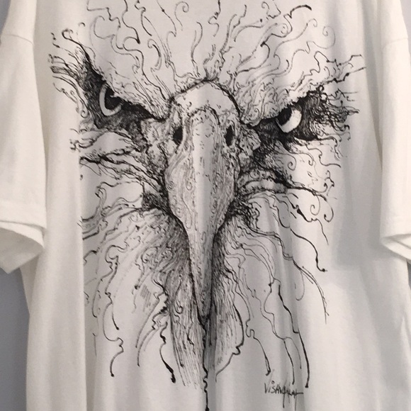 Mystical Eagle Eyes Beak Vishva Karma T-shirt XL - Picture 3 of 8